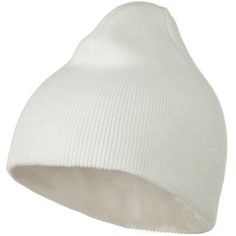 8 Inch Knitted Short Beanie White Winter Beanie One Size, White Warm Casual Bonnet, Casual Warm White Bonnet, White Adjustable Beanie For Cold Weather, Soft Adjustable White Bonnet, Adjustable Soft White Bonnet, White Warm Beanie For Cold Weather, Warm White Beanie For Cold Weather, Casual White Knitted Bonnet