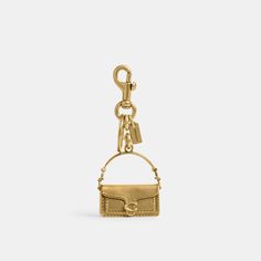 Calling all bag lovers. This polished charm captures our customer-favorite Tabby bag in rich detail. Attach it to a favorite bag or set of keys. | Coach Tabby Bag Charm - Women's - Brass/brass Luxury Bag Charm With Keychain, Elegant Everyday Bag Charm With Logo, Logo Charm Bag For Everyday Use, Luxury Bags With Logo Charm For Gift, Gold Logo Charm Bag Charm, Elegant Gold Bag With Logo Charm, Gold Rectangular Coach Bag, Elegant Rectangular Bag With Keychain, Elegant Bag Charm With Logo