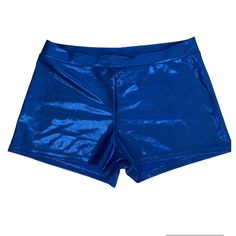 “Microfiber Metallic Foil Nylon Shorts With A 1.5 Inch Inseam Can Be Worn By Themselves Or As A Base Layer For Any Dance, Cheer, Or Gym Costume.” Size L 80% Nylon 20% Spandex *Please View All Photos For Condition And Measurements!!! *Additional Photos Are Available Upon Request And Any Questions Are Always Encouraged. *Smoke Free, Feline Friendly. Blue Stretch Nylon Shorts, Blue Cheerleading Shorts, Blue Shorts For Cheerleading, Fitted Nylon Athletic Shorts In Blue, Blue Fitted Nylon Shorts, Fitted Blue Nylon Bottoms, Blue Shorts For Night Out, Blue Stretch Shorts For Cheerleading, Fitted Sporty Party Bottoms