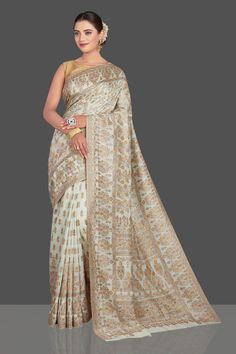 Buy stunning mint green Kani weave sari online in USA. Make your presence felt on special occasions in beautiful embroidered sarees, handwoven saris, pure silk saris, tussar sarees from Pure Elegance Indian saree store in USA.-full view Fashion Journals, Indian Saree, Traditional Fabric, Indian Sarees, Blouse Dress, Sarees Online, Blouse Piece, Green Yellow, Lehenga