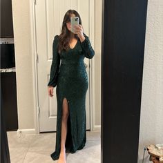 Perfect For A Fall Or Winter Wedding Guest Dress. Never Been Worn. Winter Wedding Guest, Green Sequin Dress, Winter Wedding Guest Dress, Xscape Dresses, Winter Wedding Guests, Dresses Green, Green Sequins, Guest Dress, Sequin Dress