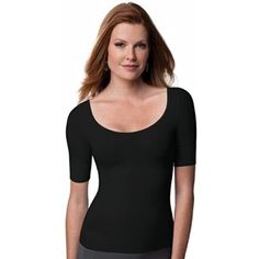 Spanx On Top And In Control Elbow Length Scoop Neck Top * Size Xl * Black * Shaping Compression Zones You Can't See * Keep Your Arms Firm Thanks To Figure-Flattering Sleeves * Ultra-Comfortable Composition Moves With You Throughout The Day * Single-Layer Smoothing Contours To Your Body * Soft Yarns Are Lightweight And Luxurious * Velvety Soft Finish With A Hint Of Shine * Can Be Layered Or Worn On Top * 62% Nylon, 38% Spandex/Elastane * Brand New With Tags * Retail $98 Fitted Black Scoop Neck Top, Fitted Tops With Built-in Bra For Loungewear, Fitted Seamless Shapewear Tops, High Stretch Seamless Shapewear Tops, Fitted Seamless Crew Neck Top, Fitted Casual Tops With Smoothing Details, Solid Stretch Shapewear Tops, Black Seamless Scoop Neck Top, Fitted Smoothing Tops For Summer