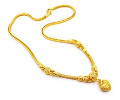 PRICES MAY VARY. Heart 22K 23K 24K THAI BAHT YELLOW GP GOLD Necklace Jewelry Women All gold plated jewelry was sent directly to us from the manufacturer in Bangkok This Unique Jewelry Is Bronze Coated With Pure Gold Looks Just Like Solid Gold This purity (96.5%) is simply unavailable in the Western World Sourced by us in Bangkok, Thailand. Approx weight 33 Grams Length 20 inch Womens Cuff Bracelets, Yellow Necklace, Real Gold Jewelry, Gold Jewelry Stores, Wedding Jewellery Collection, Western World, Gold Charm Necklace, Gold Choker Necklace, 18k Gold Jewelry