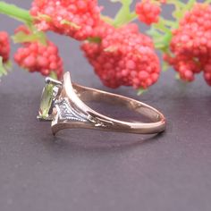 "Peridot ring, Art deco ring, Birthstone ring, Gemstone ring, Geometric ring, Gold peridot ring, August birthstone, Marquise ring WE OFFER UNLIMITED PERIOD INSTALLMENTS PLAN This is a beautiful, stunning, feminine ring that works well for all occasions, styles, and ages. You will love it! Same ring in white gold: https://www.etsy.com/listing/294832061/topaz-ring-art-deco-ring-gemstone-ring?ref=shop_home_active_1 Ring information: Main stone: Peridot Approximate size: 6*3 mm Accent stone: Cubic z Fine Jewelry Peridot Rings For May Birthstone, Solitaire Ring May Birthstone, Art Deco Diamond Ring For May Birthstone, Green Topaz Ring With Accent Stones, Green Sapphire Promise Ring With Accent Stones, Green Sapphire Ring With Accent Stones For Promise, Elegant Green Topaz Promise Ring, Green Birthstone Ring With Bezel Setting, May Birthstone Diamond Ring In Art Deco Style