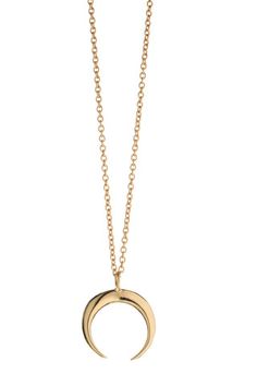 Luxe Crescent | Kate Davis Jewelry Kate Davis, Simple Jewelry, Dainty Jewelry, Ring Collections, Cable Chain, Jewelry Care, Sterling Silver Chains, Gold Vermeil, Shop Earrings