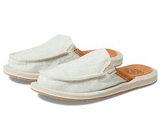 Sanuk We Got Your Back Soft Top Surfrider - Women's Shoes : Aqua Wave : Get yourself ready for the perfect summer casual outing wearing the Sanuk We Got Your Back Soft Top Surfrider. Hemp and cotton upper, lining, and insole. Slip-on style. Suede-lined footbed. Moc toe design. EVA midsole. Faux crepe rubber outsole. Imported. Measurements: Weight: 6 oz Product measurements were taken using size 8, width B - Medium. Please note that measurements may vary by size. Weight of footwear is based on a Casual Outdoor Slip-on Slides, Comfortable Summer Slip-ons With Ortholite Insole, Spring Cotton Slip-ons With Rubber Sole, Casual Slip-on Slides With Textured Sole, Lightweight White Casual Sandals, White Canvas Slip-ons For Summer, White Lightweight Casual Sandals, Casual Lightweight White Sandals, Casual White Sandals For Leisure