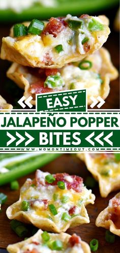 Easy Jalapeño Popper Bites Potluck Finger Foods, Dish For A Crowd, Popper Bites, Jalapeno Popper Bites, Bite Size Appetizers, Appetizers For A Crowd, Appetizers Easy Finger Food