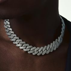 Premium quality AAA+ Sparkling Cubic Zirconia Chunky Miami Cuban S-Link Chain (19mm width) Length: 46cm or 51cm Unisex (for women or men) Boy Jewelry, Boys Jewelry, Cuban Link Chain Necklaces, Bling Necklace, Party Necklace, Rock Punk, Geometric Pendant, Cuban Link Chain, Cuban Link