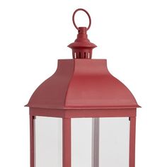 a red lantern on a white background