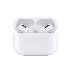 an apple airpods with its charging case