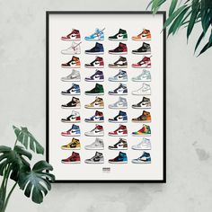 AIR JORDAN 1 COLLECTIE -- * Ongekaderd, alleen afdrukken * Verkrijgbaar in A3 of 50 x 70 cm formaat * A3 (200gsm), 50x70 (180 gsm) Mat Papier * Gewalst en verzonden in beschermende buizen Air Jordan 1 Collection, Jordan 1 Collection, Jordan 1 Off White, Hypebeast Sneakers, Shoe Poster, Sneaker Posters, Bf Love, Dec 12, Air Jordan 1