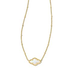 Kendra Scott Abbie Simulated Opal Flower Design Pendant Necklace Feelings of optimism, possibilities and femininity inspire this glowing, opal-inspired style that looks great on its own and layered with other necklaces.        Necklace approx. 13-1/16"L x 1/2"W with 3" extender; fits 16" to 19"     Drop approx. 11/16"L x 7/16"W (not removable)     Goldtone; polished finish      Cable-link chain: slide clasp Bday Wishlist, Wishlist 2024, Kendra Scott Necklace, Color Bands, Birthday List, Kendra Scott Jewelry, Christmas Wishlist, Kendra Scott, Christmas List