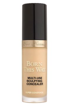 Too Faced Born This Way Super Coverage Concealer | Nordstrom Born This Way Concealer, Simple Products, Concealer Shades, Night Beauty, How To Apply Concealer, Natural Skin Tone, Under Eye Concealer, Elegant Makeup, Undereye Circles