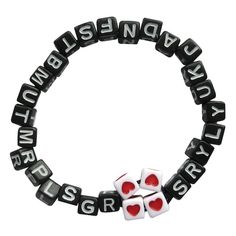 Purchase the Black Alphabet Square Cube Beads By Creatology™ at Michaels. Teach your little one's how to make friendship bracelets using these alphabet beads by Creatology. Teach your little one's how to make friendship bracelets using these alphabet beads by Creatology. This wonderful assortment of square cube beads is perfect to create jewelry, accessories and other kids' crafts. Team them with colorful beads and strands to make adorable accessories for dolls. Details: Black and white 0.25" (6 Themed Black Jewelry For Valentine's Day, Black Themed Jewelry For Valentine's Day, Black Novelty Jewelry For Valentine's Day, Black Jewelry For Valentine's Day Birthday, Black Jewelry For Birthday On Valentine's Day, Playful Black Beaded Bracelets With Letter Beads, Black Round Beads Novelty Bracelet, Handmade Novelty Black Beaded Bracelets, Black Novelty Bracelets With Round Beads