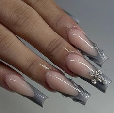 Clean Aesthetic Nails, Nail Tech Nails, 21 Nails, Nails Freestyle, Nail Inspired, Hard Nails, Colored Acrylic Nails