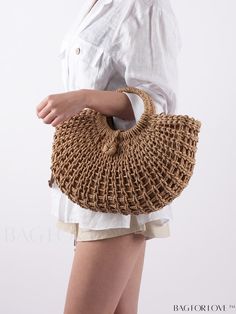 BagForLove - Stylish Straw Bag, Ideal for Summer Beach Travel and Vacation Product Description Color Beige Strap Type Double Handle Bag Size Medium Pattern Type Plain Style Vacation Type Straw Bag Material Paper Size Chart INCH CM Bag Length Bag Width Bag Height Handle Height 15 inch 2.8 inch 10.2 inch 5.5 inch Bag Length Bag Width Bag Height Handle Height 38 cm 7 cm 26 cm 14 cm Details Pictures Similar Products h2 { text-align: center; } /* æ¢è¡ */ li{ white-space: normal; word-break: break-a Summer Style Sand-colored Shoulder Bag, Casual Beach Shoulder Bag With Top Handle, Casual Top Handle Shoulder Bag For Beach, Vacation Woven Satchel Bag, Summer Beige Handheld Bag, Brown Tote Satchel For Beach, Chic Sand-colored Summer Shoulder Bag, Brown Satchel For Beach Season Vacation, Beige Handheld Shoulder Bag For Vacation