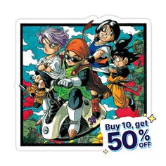 the dragon ball sticker is on sale for $ 50 off at toys r us