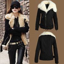 Color:Black Style:	Basic Jacket Pattern:	Solid Size Type:	Regular Material:	Cotton+Fur Size (Women's):M L XL Winter Outfits Black, Cold Winter Outfits, Fall Coats, Black Outerwear, Denim Jacket Winter, Winter Fur Coats, Black Winter Coat, Basic Jackets, Jacket Parka