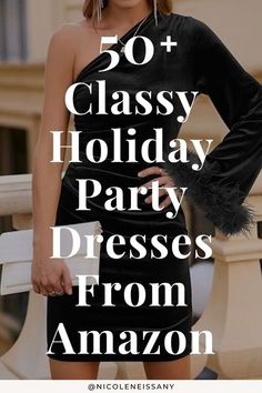 Latest Party Dresses For Ladies, Holiday Party Black Women, Holiday Dresses Christmas Classy, Company Holiday Party Dress, Holiday Party Dresses Amazon, Christmas Cocktail Outfits For Women, Womens Holiday Dress, Holiday Dresses For Women Over 50, Formal Work Christmas Party Outfit