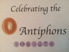 a sign that says celebrating the antipions with donuts on it