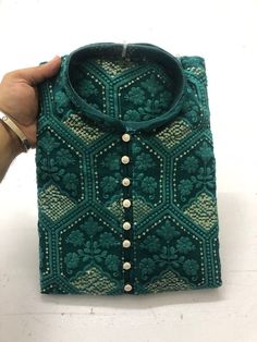 Fancy Kurta Pyjama Set For Men Colors Off White Bottle Green Navy Blue Onion Pink Black Custom Color Sizes 36,38,40,42,44,46,48.50.52 Kurta Designs Men's, Wedding Kurta For Men, Mens Wear Wedding, Indian Shoes, Chikankari Kurta, Gents Kurta Design, Gents Kurta, Kurta Men, Men Kurta