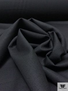 SKU: 13728 Content: 100% Wool Color: Black Width: 59 inches Gabardine Fabric, Fabric By The Yard, Cotton Spandex, Yard, Wool, Fabric, Black, Color