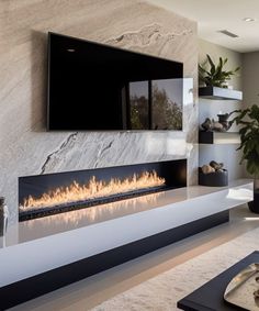 Electric Fireplace Intimate Glow 72 Cozy Sitting Room Ideas, Side Fireplace, Fireplace Electric, Fireplace And Tv, Fireplace Dimensions, Recessed Electric Fireplace, Electric Fireplace Wall, Feature Wall Living Room, Fireplace Tv Wall