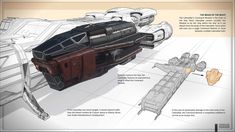 an image of a space ship with instructions on how to make it look like it's from the movie star wars