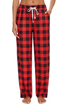 PRICES MAY VARY. Material: Women pajama pants made from a soft fabric that is both comfortable and stylish, great for all year use and easy to care for Fit: The elastic waistband provides a snug fit without being too tight, and the drawstring allows for a comfortable and customizable fit Pockets: Long women's pajama bottoms suitable for wearing all year round, two pockets are roomy enough to hold your phones and keys Versatile: These soft pajamas pants are lightweight and stretchy for sleepwear Cute Christmas Pajamas Shorts, Red Plaid Pajama Pants, Pajama Pants Plaid, Kylie Fashion, Womens Pajama Pants, Pajama Pants Pattern, Christmas Pajama Shorts, Cute Christmas Pajamas, Christmas Pants