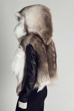 Titania Inglis Reindeer jacket | Made from a single reindeer hide | Made to order in New York | Sale helps to preserve the Sami tribespeople of northern Scandinavia’s traditional way of life, as well as the forests of Lapland where they roam. Arctic Reindeer, Fabulous Furs, Fur Stole, Fur Hat, Fur Fashion, Baby Cold, Fur Vest, Real Fur, Carolina Herrera