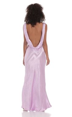 Satin Cowl Neck Maxi Dress in Lavender Silk Formal Dress, Purple Formal Dress, Lavender Gown, Cowl Neck Maxi Dress, 22 Birthday, Purple Long Dress, Lavender Prom Dresses, Light Purple Dress, Lavender Bridesmaid Dresses