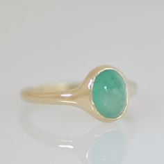 14k Gold Ring and Emerald Green Emerald Ring Oval Green | Etsy Green Opal Oval Ring In 14k Gold, Green Emerald Ring With Oval Cabochon Bezel Setting, Oval Signet Ring With May Birthstone Gemstone, Green Signet Ring With Oval Cabochon Gemstone, Green Oval Cabochon Gemstone Signet Ring, Oval Polished Emerald Ring In 14k Gold, Oval Cabochon Emerald Ring Gift, Green Oval Cabochon Signet Ring, Oval Emerald Ring With Polished Finish In 14k Gold