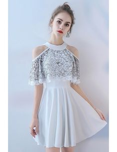 Spring Prom Midi Dress With Stretch, Spring Prom Stretch Midi Dress, Stretch A-line Dress For Wedding, Stretch Midi Dress For Spring Prom, Spring Stretch Midi Dress For Prom, Summer Banquet A-line Dress, Stretch Mini Dress For Cocktail And Prom Season, Stretch Mini Dress For Cocktail Prom Season, White Evening Prom Dress