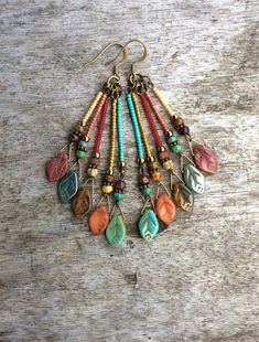 Diy Boho Earring Ideas, Diy Boho Jewelry Earrings, Bohemian Earrings Dangles, Handmade Clay Dangle Earrings, Diy Hippie Jewelry, Diy Boho Earrings, Boho Earrings Hippie Bohemian, Sundance Earrings, Diy Boho Jewelry