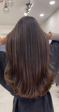 Brown Bayalage Hair, Balayage Straight Hair, Highlights For Dark Brown Hair, Brown Straight Hair, Rambut Brunette, Chocolate Brown Hair Color