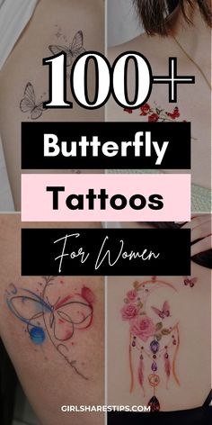 the top 100 butterfly tattoos for women