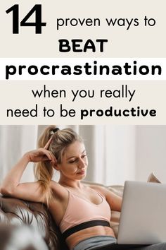 Discover ways to end procrastination with these 14 expert-backed strategies. Dive into essential overcome procrastination tips that will help you beat procrastination and boost your motivation. Find the inspiration you need to tackle tasks head-on and learn how to stop procrastinating effectively. Our guide covers practical advice to avoid procrastination and enhance your time management tips. Say goodbye to delays and stop being lazy with actionable steps designed to elevate your productivity and transform your daily routine. Embrace a proactive mindset and unlock your full potential today! How To Overcome Procrastination, Procrastinating Tips, Overcome Laziness, Motivation Productivity, Productivity Challenge