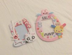 (İ love usahana so i made her xd) 🐰🎀 Cute Sewing Projects, Frame Card, Felt Art, Felting Projects, Felt Crafts, Clay Crafts