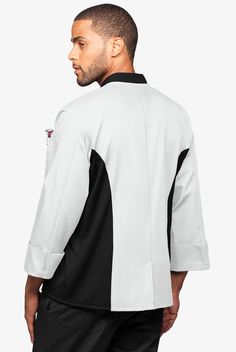 This chef coat keeps it simple with light fabric and easy double-breasted styling. Breathable mesh side panels. Stand collar. ¾ sleeves with turnback cuffs. A center back vent for ease. You don’t fade when the heat is on – and neither will Chef Lightweight. Crisp blended fabric won’t weigh you down, stays cool and vibrant wash after wash. • Classic fit • Stand collar • Double breasted • Button closure • Total of 2 pockets • 1 single-welt chest pocket • 1 thermometer pocket on left sleeve • ¾ sle Chef Coats, Chef Uniforms, Chef Uniform, Chef Coat, Foot Health, Double Breasted Coat, Denim Design, Designer Socks, Side Panels