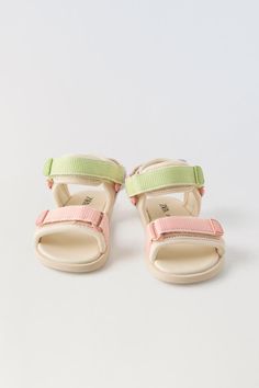 STRAPPY SANDALS - Pink | ZARA United States