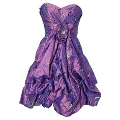 Purple cocktail bustier dress Chic Party Bubble Dress With Ruched Detail, Ruched Strapless Mini Dress For Formal Events, Formal Mini Dress With Ruffles And Sweetheart Neckline, Chic Ruched Bubble Dress For Parties, Party Midi Dress With Corset Back And Sweetheart Neckline, Prom Mini Dress With Pleated Bodice, Elegant Sleeveless Dress With Corset Back For Party, Chic Sleeveless Dress With Sweetheart Neckline For Cocktail, Pleated Bodice Mini Dress For Prom