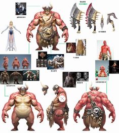 the concept art for an animated character from street fighter 3, including various poses and expressions