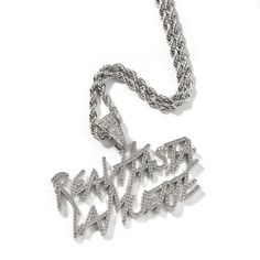 PRICES MAY VARY. Free 24 Inch Rope Chain Included, Free Branded Gift Box Included. Charm Metal: Solid Australian Brass Charm length : 1.57 Inches (Including Bail ) Charm Width : 1.96 Inches Stone : Simulated Diamonds (Cubic Zirconia) Stone Carat : 3 Cwt. *The size may differ by 1-2mm depending on measurement methods. *The color displayed may vary depending on your screen. Diy Pendant Necklace, Diamond Ice, Name Letters, Letter Pendant Necklace, Professional Jewelry, Estilo Hip Hop, Small Letters, Hip Hop Jewelry, Letter Pendants