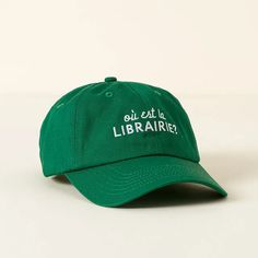 Where is the Bookstore Embroidered Hat | Cap Reading Accessories, Uncommon Goods, Embroidered Cap, Embroidered Gifts, Embroidered Hat, Embroidered Caps, Bookish Gifts, Embroidered Hats, Birthday Shopping