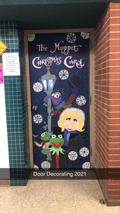 the muppet christmas carol door decorating 2012