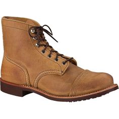 The Iron Ranger Boots have been protecting the feet of miners for more than a century, so we feel good about them protecting ours, too. Oil-tanned leather comprises the upper for added protection, while the leather insole conforms to our foot's natural shape to become more comfortable over time. A steel shank increases both stability and support for long stretches on our feet, and Vibram's 430 mini-lug sole won't crack and lose durability after a few years like all-rubber soles sometimes do. Classic Outdoor Lace-up Boots With Reinforced Toe, Classic Lace-up Work Boots With Reinforced Toe, Rugged Lace-up Work Boots With Leather Sole, Rugged Lace-up Cap Toe Boots With Reinforced Toe, Classic Lace-up Boots With Reinforced Toe For Outdoor, Classic Work Boots With Rubber Sole And Snip Toe, Classic Outdoor Combat Boots With Reinforced Toe, Classic Outdoor Boots With Reinforced Toe, Classic Round Toe Combat Boots For Outdoor