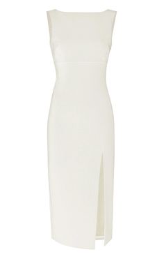 A touch of elegance - the Tilden Dress! Crafted in ivory and detailed with pearl accents, this midi dress will have you looking both beautiful and sophisticated. The high neck and subtle slit really bring this piece to life, making it perfect for any special occasion! Fit Details High necklineLinedFittedMidi lengthSleeveless67% Polyester 27% Rayon 6% SpandexDry Clean OnlyImportedLength: 41.25in from shoulderMeasurements from size 4 High Neck White Dress, White Dresses Graduation, City Hall Wedding, Vogue Covers, White Midi, Grad Dresses, Fit Details, Dress Inspo, White Midi Dress