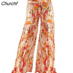 Shipping: Worldwide Express Shipping AvailableDelivery time: 7-15Days Fast ShippingReturns: Fast refund, 100% Money Back Guarantee.Brand Name: GoocheerStyle: BohemianOrigin: Mainland ChinaWaist Type: MIDDecoration: PocketsDecoration: SplicedFabric Type: BroadclothPattern Type: FloralPant Style: Wide Leg PantsMaterial: PolyesterMaterial: SpandexFit Type: LOOSELength: Full LengthSeason: SummerPlace Of Origin: China (Mainland)Closure Type: DrawstringGender: WOMENFront Style: Flat Summer Vacation Boho Print Bottoms, Summer Beach Boho Print Bottoms, Bohemian Printed Bottoms For Summer, Bohemian Printed Summer Bottoms, Bohemian Floral Print Beach Bottoms, Bohemian Floral Beach Bottoms, Bohemian Printed Bottoms For Beach Season, Hippie Printed Bottoms For Summer, Summer Floral Print Harem Pants For Vacation