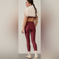 Brand New Fully Authentic Perfect Condition Red Athleisure Bottoms For Jogging, Red Sportswear Bottoms For Gym, Red Fitted Jogging Bottoms, Fitted Red Jogging Bottoms, Red Compressive Gym Leggings, High Stretch Red Athleisure Leggings, Red Athleisure Bottoms For Gym, Red Compressive Yoga Pants, Compressive Red Gym Leggings