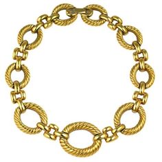 Attractive Givenchy Gilt chain link necklace in ribbed gold. 17.5" x 1.5" at widest.USA 1980s. Excellent condition. Vintage Givenchy Jewelry, Gold Png, Jewellery Design Sketches, Emerald Earrings, Beaded Rings, Chain Link Necklace, Vintage Costume Jewelry, Link Necklace, Chains Jewelry